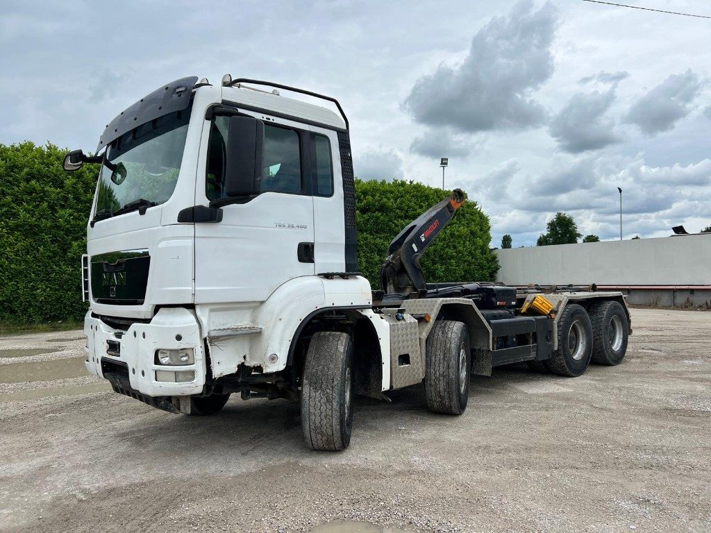 Camión multibasculante MAN TGS 35.480 USATO SCARRABILE