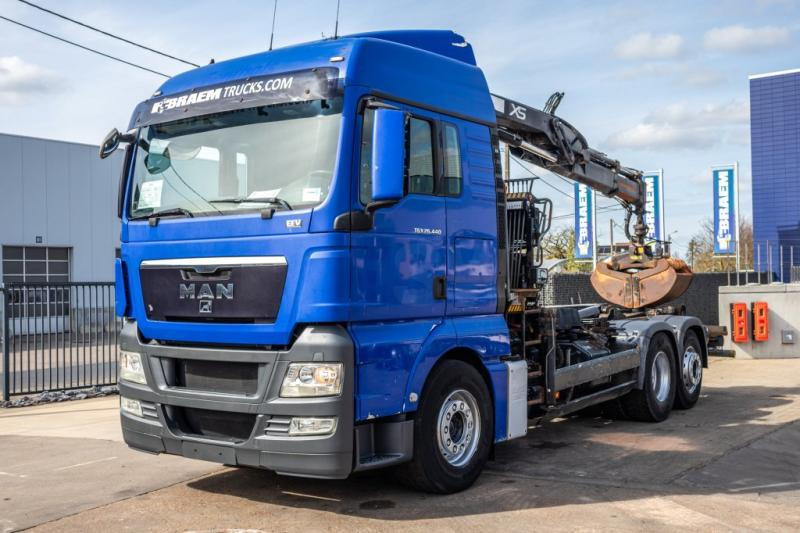 Camión multibasculante MAN TGX 25.440 LL - HIAB 122 PRO