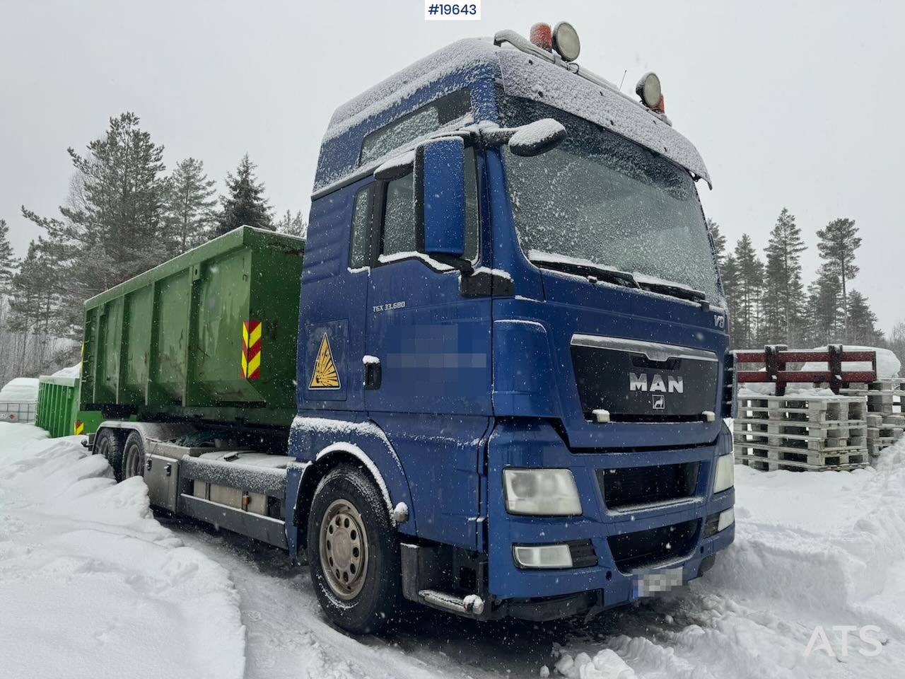 Camión multibasculante MAN TGX 33.680 Krokbil med Palift Krok