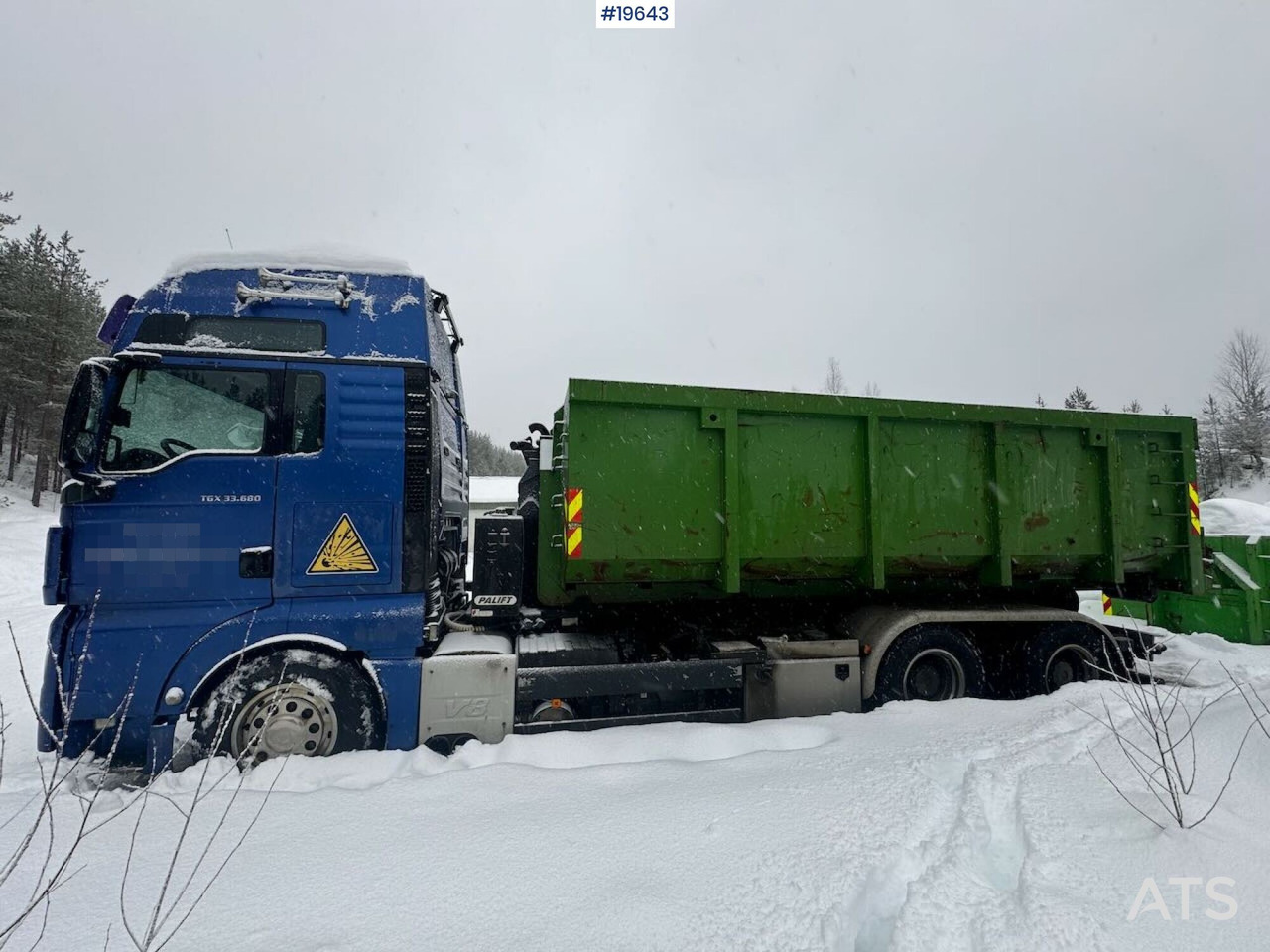 Camión multibasculante MAN TGX 33.680 Krokbil med Palift Krok