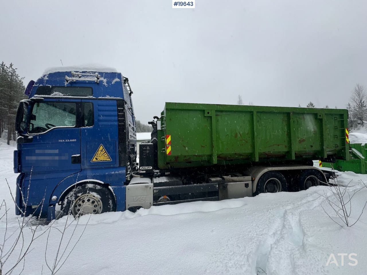 Camión multibasculante MAN TGX 33.680 Krokbil med Palift Krok