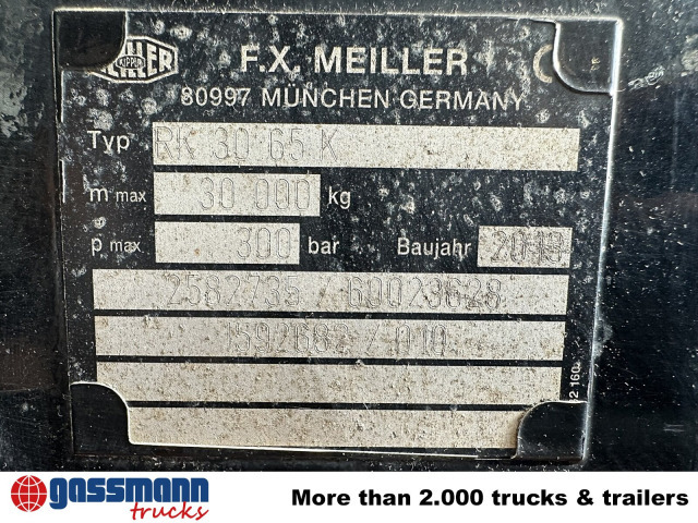 Camión multibasculante Meiller RK 30.65 K mit Funkfernbedienung