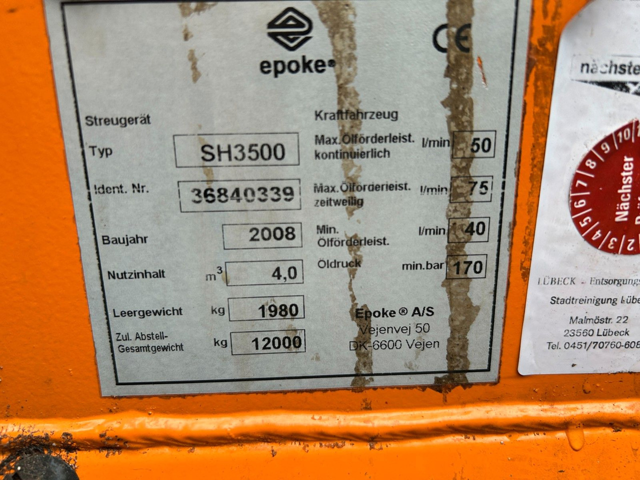 Camión multibasculante Mercedes-Benz 1824 Axor Abroller mit Schneeschild und Streuer