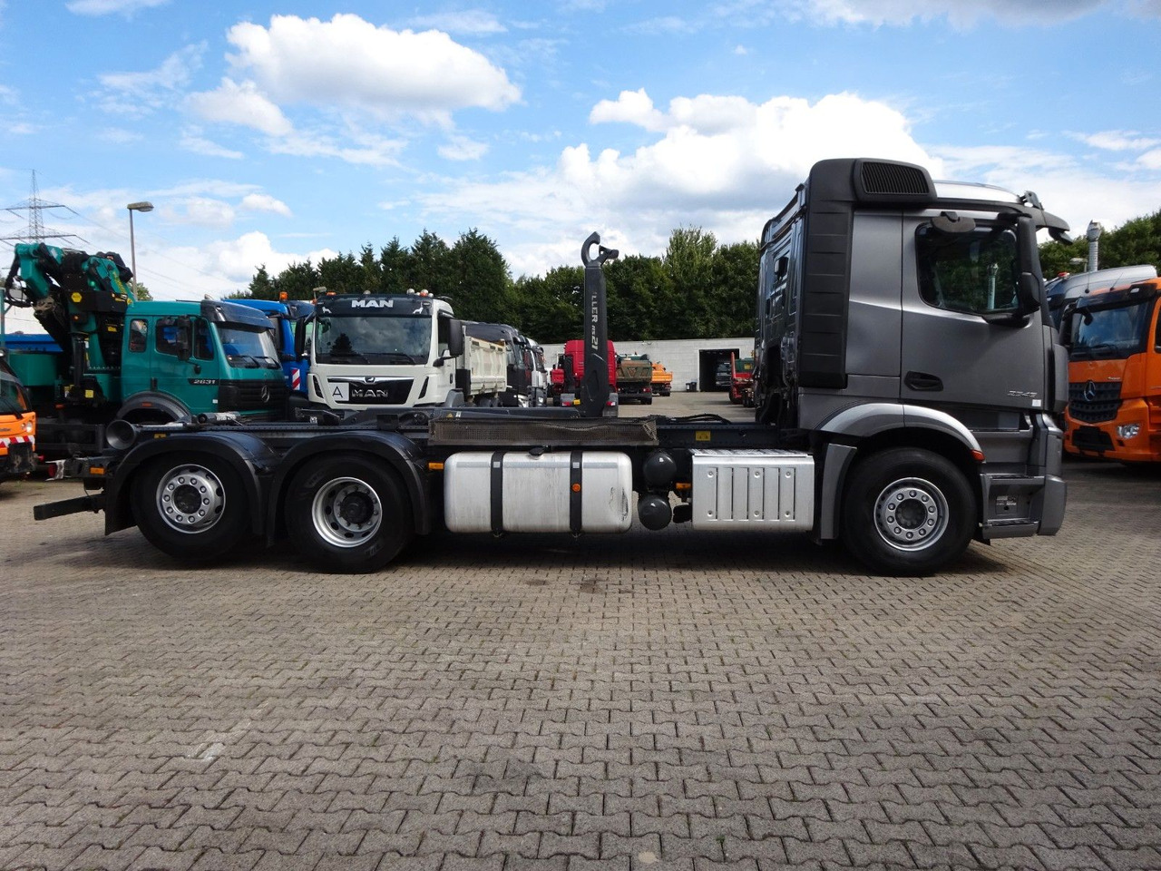 Camión multibasculante Mercedes-Benz 2545 Actros MEILLER Abroller +Lift-Lenkachse