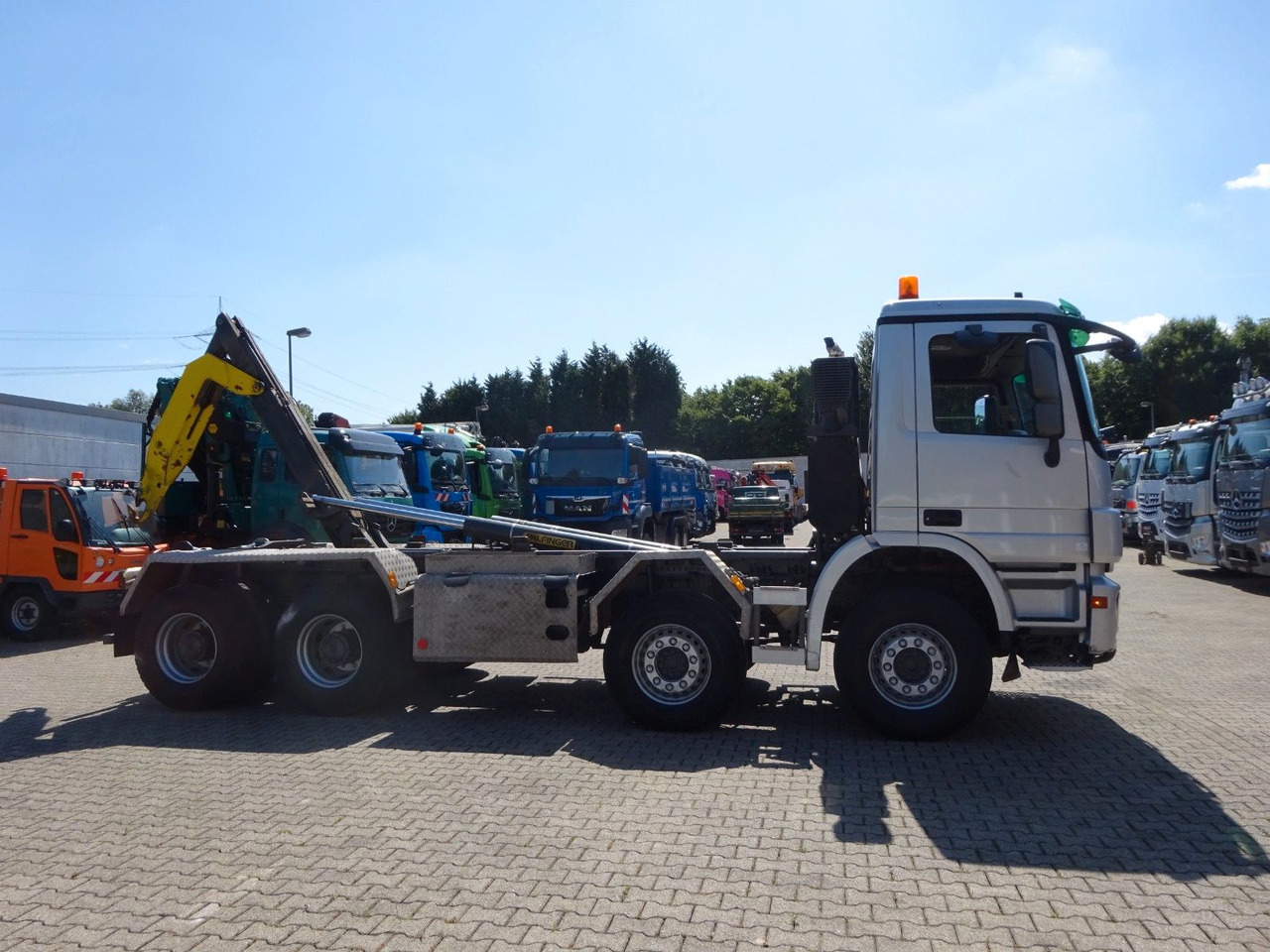 Camión multibasculante Mercedes-Benz 3244  Actros PALFINGER Abroller 8x4