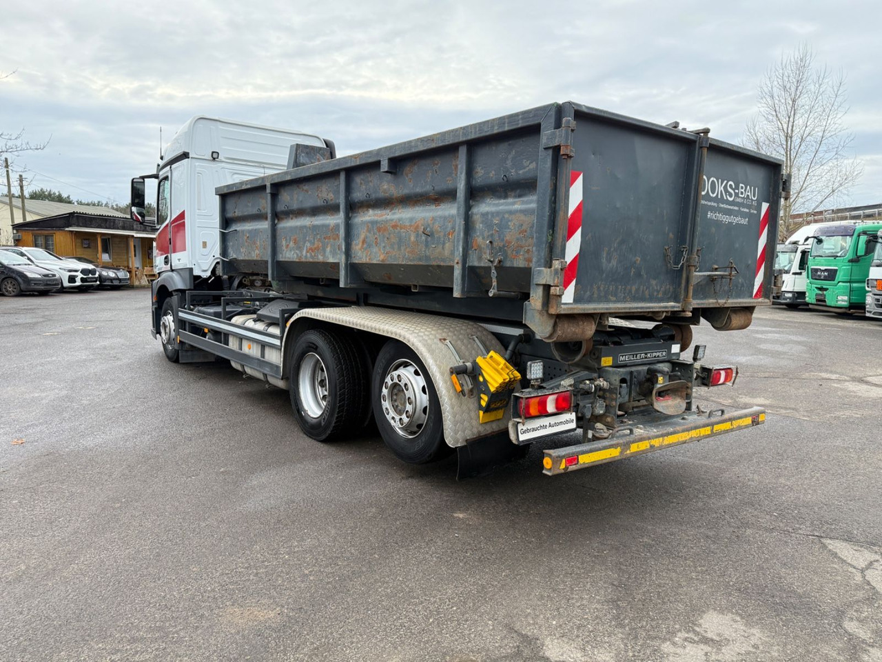 Camión multibasculante Mercedes-Benz Actros 2542 Abrollkipper mit Container