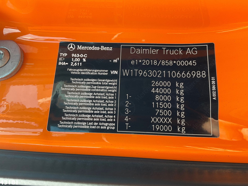 Camión multibasculante Mercedes-Benz Actros 2643 VDL 21 Ton haakarmsysteem