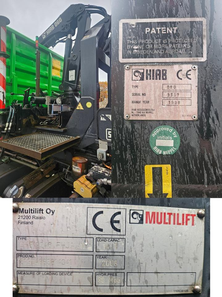 Camión multibasculante Mercedes Benz Actros | HIAB | Abroller | Kranwagen | 2008