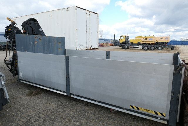 Camión multibasculante Pritschenaufbau mit Kran, Kran Hiab 166 D-2 Duo