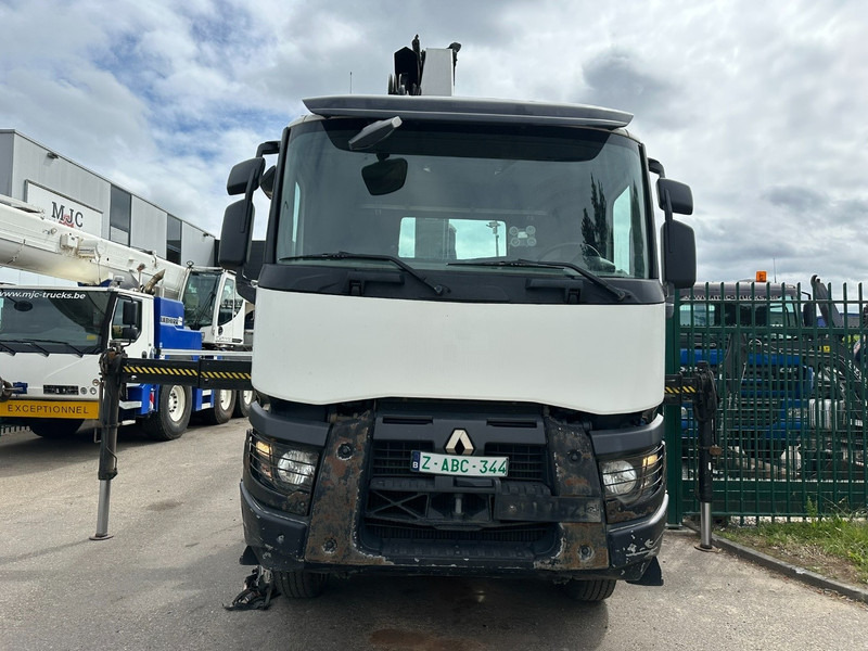 Camión multibasculante Renault C460 8x4 HOOKLIFT + CRANE HIAB 288 E-6 HIDUO - RADIO - 5/6 F - STEEL SPRING / HUB REDUCTION