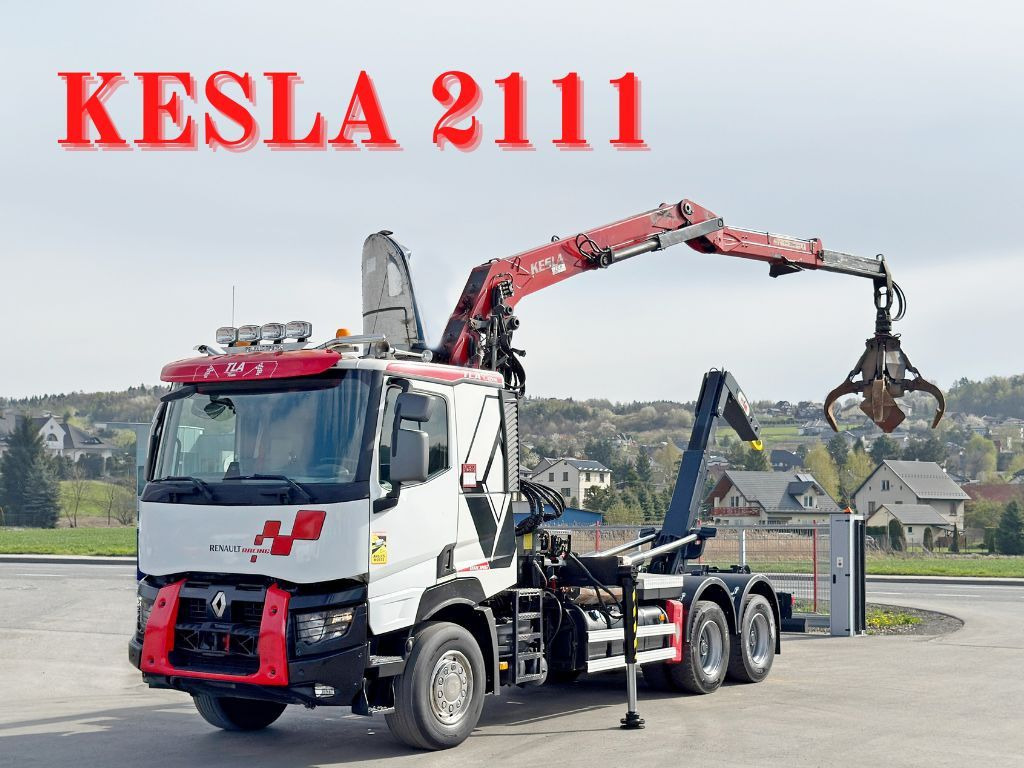 Camión multibasculante Renault C520 * ABROLLKIPPER 4,80 m * KESLA * 6x4!