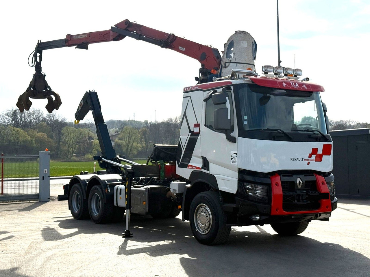 Camión multibasculante Renault C520 * ABROLLKIPPER 4,80 m * KESLA * 6x4!