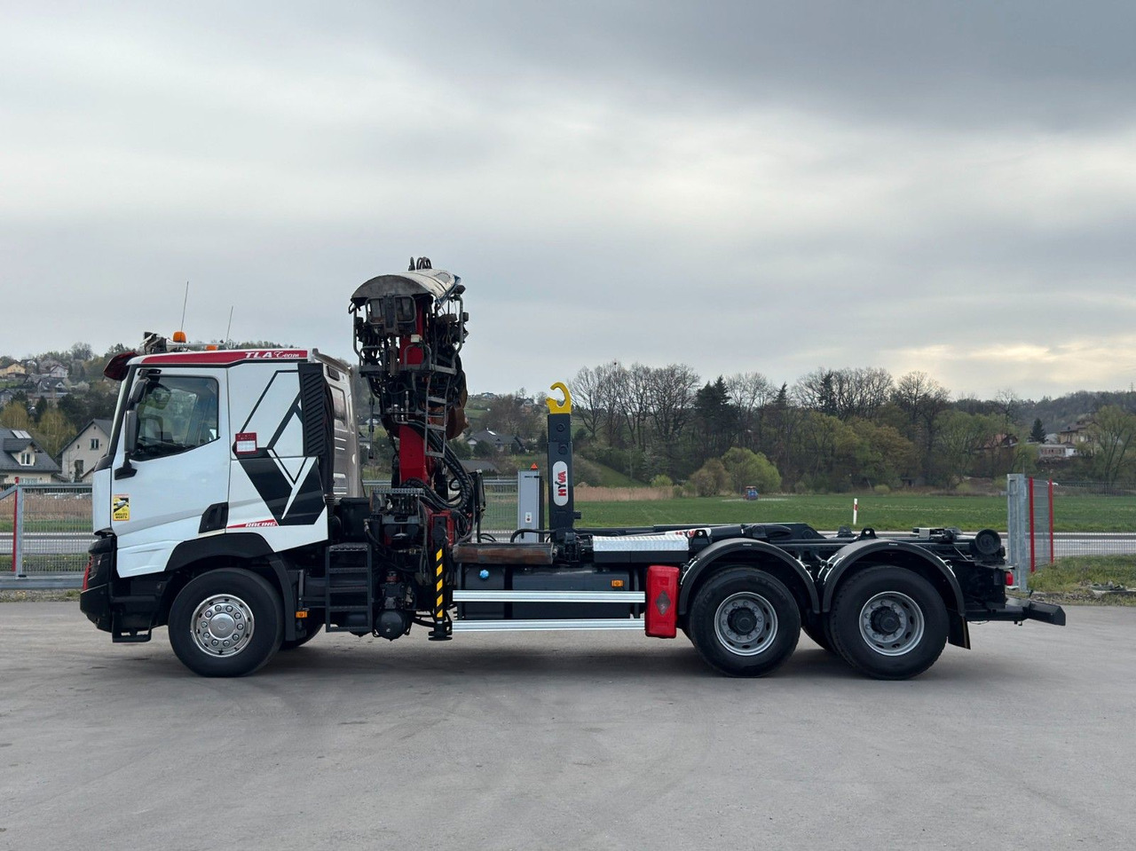 Camión multibasculante Renault C520 * ABROLLKIPPER 4,80 m * KESLA * 6x4!