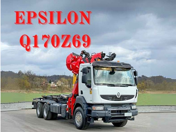Camión multibasculante  Renault KERAX 460 DXI * ABROLLKIPPER  * EPSILON Q170Z69