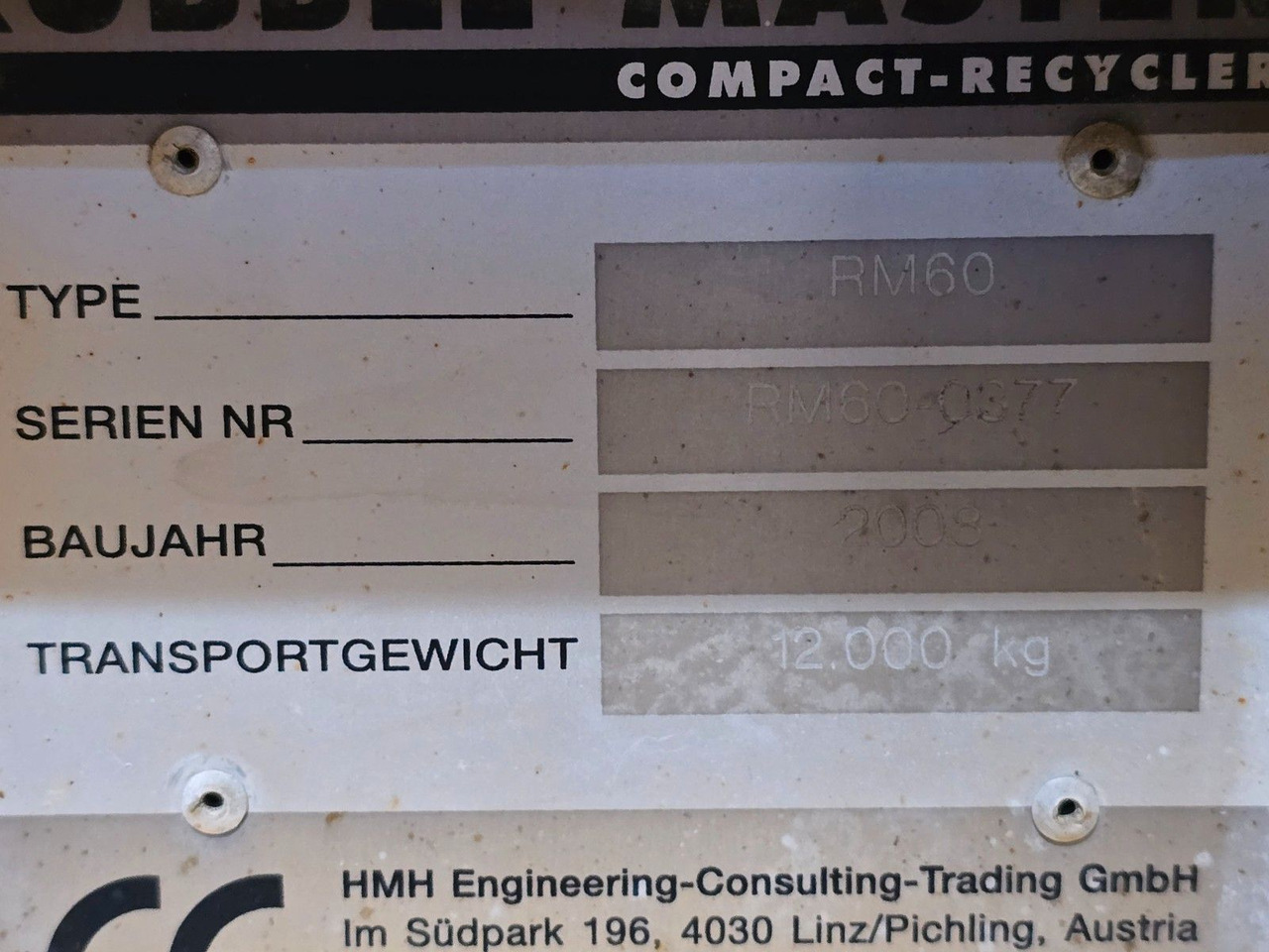 Camión multibasculante Rubble Master RM 60 Backenbrecher Brecher