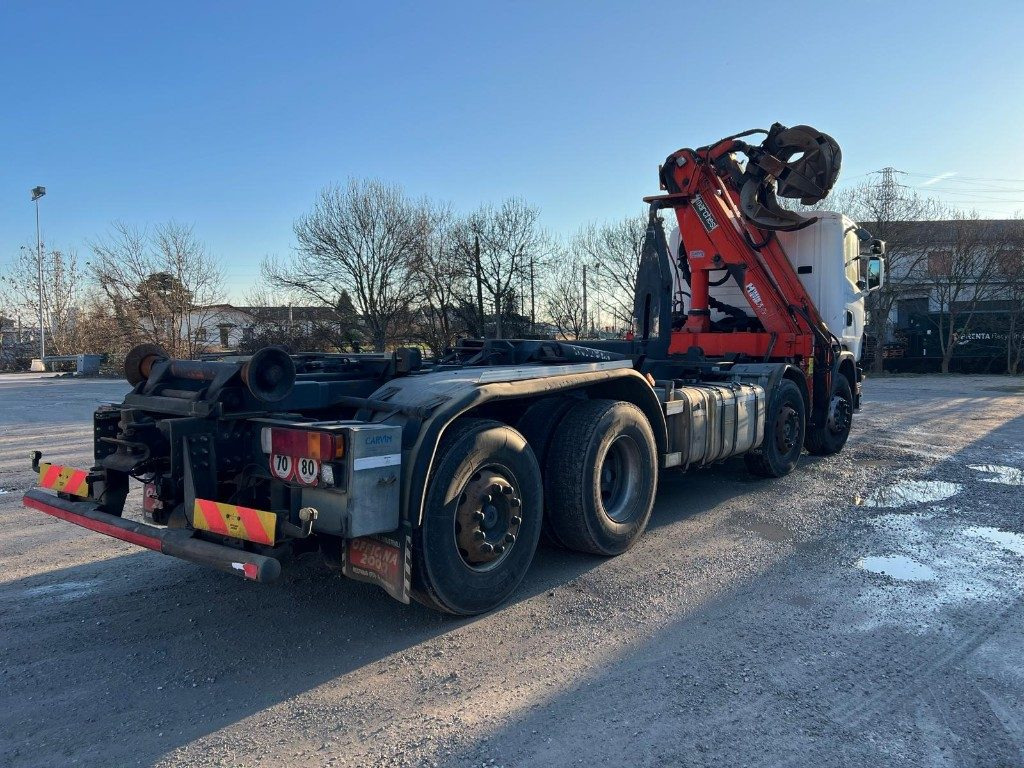 Camión multibasculante SCANIA CV R124 SCARRABILE CON GRU E POLIPO