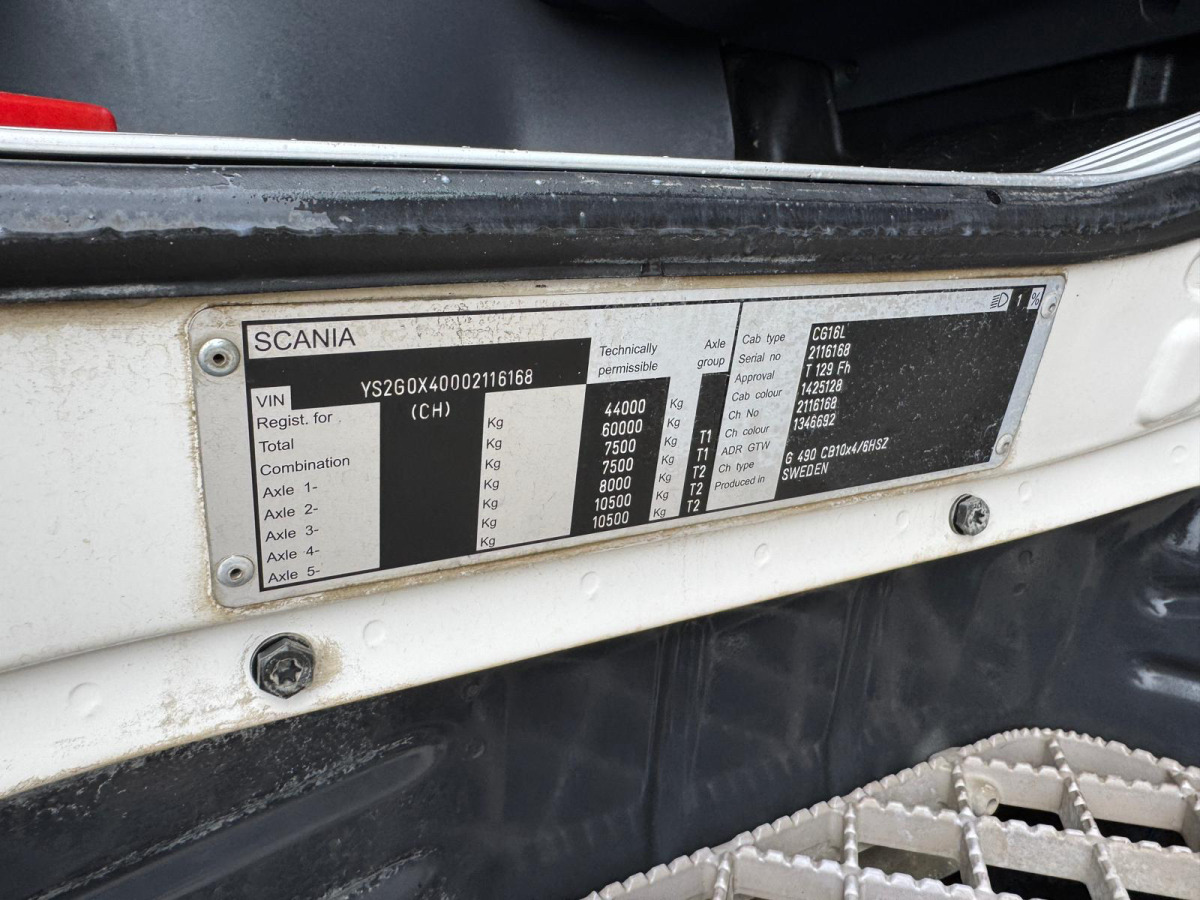 Camión multibasculante SCANIA G490 10x4 2S Moser