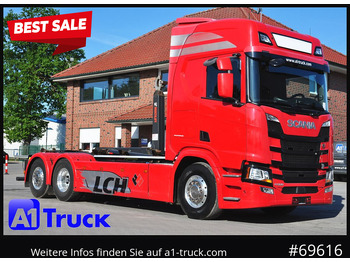 Camión multibasculante SCANIA R500, Abrollkipper, HIAB, Lift-Lenkachse,