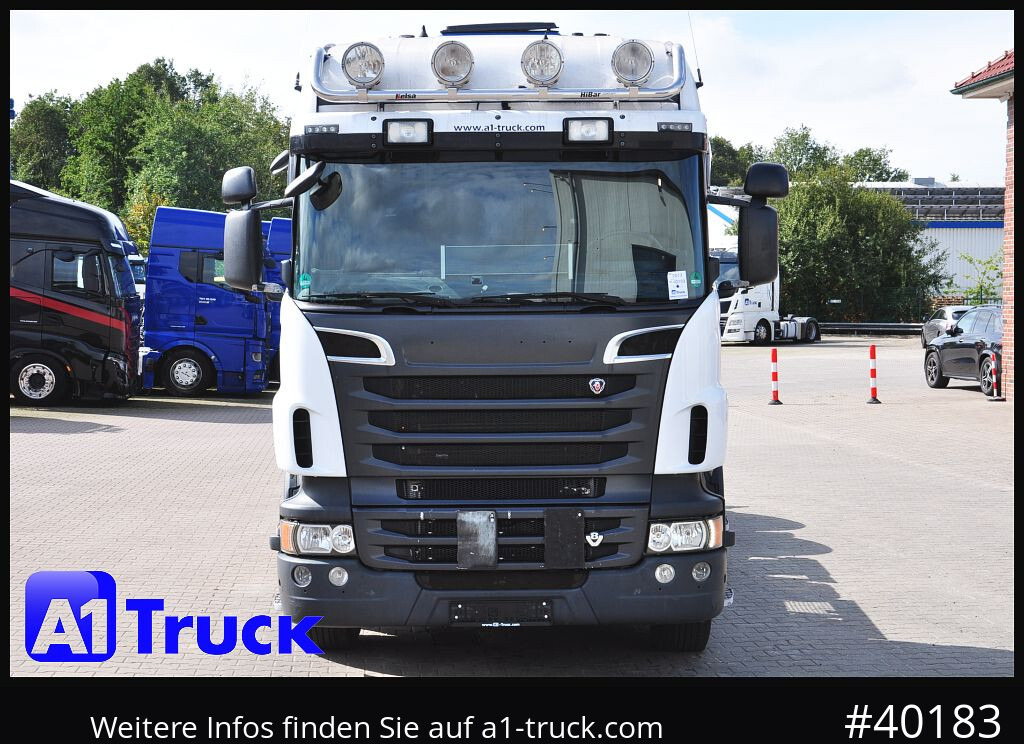 Camión multibasculante SCANIA R500, V8,, Meiller, Liftachse,