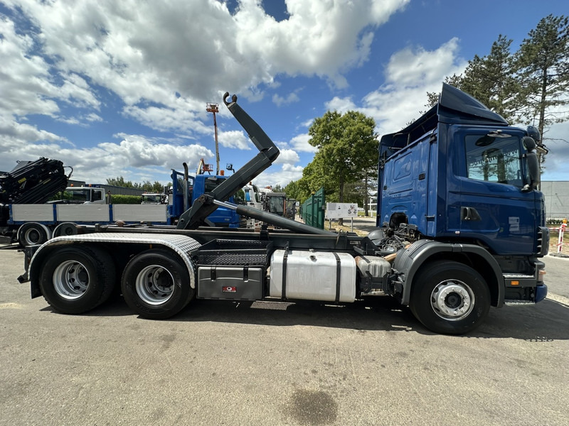 Camión multibasculante Scania 124L-420 6x2 HOOKLIFT VDL 20T - STEEL SPRING / BALLESTAS / BLATT - MANUAL - MECHANICAL PUMP - 10 TIRES  DOUBLE WHEELS