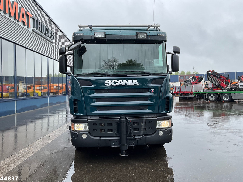 Camión multibasculante Scania G480 8x4 HMF 60 Tonmeter laadkraan + Fly-jib
