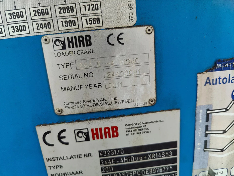 Camión multibasculante Scania P360 8x2 Tridem container Crane HIAB 244