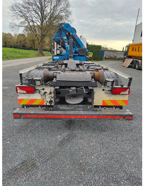 Camión multibasculante Scania P360 8x2 Tridem container Crane HIAB 244