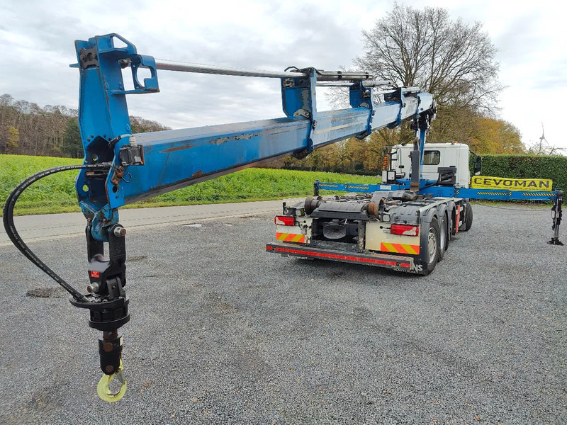 Camión multibasculante Scania P360 8x2 Tridem container Crane HIAB 244