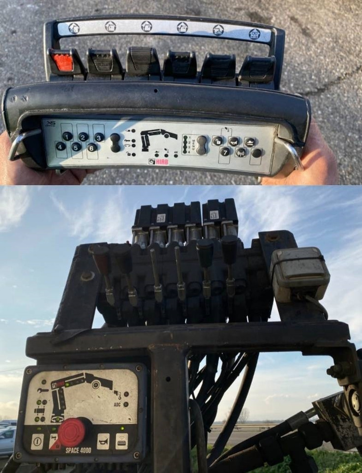 Camión multibasculante Scania P360/HYVALIFT/HIAB 144B a réparer