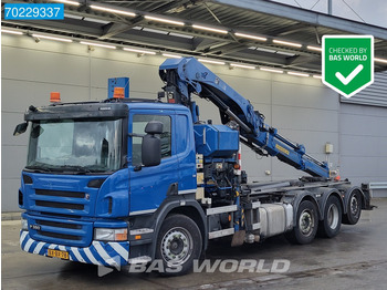 Camión multibasculante Scania P380 8X2 NL-Truck Hiab 211 E-3 Hipro kran VDL 21-6200 Euro 5