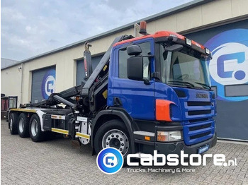 Camión multibasculante Scania P380 LB 8x4*4 HNA Euro 5 - HIAB 211 E-3 Hipro Crane with remote control + Multilift  XR26S61 Hooklift - Year 2009 - Km 336.501 !! - Good condition