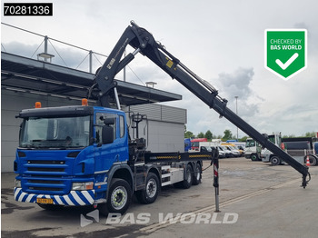 Camión multibasculante Scania P420 8X2 NL-Truck Hiab 377EP-4 Hipro Kran + Transcom TRC28S Euro 5