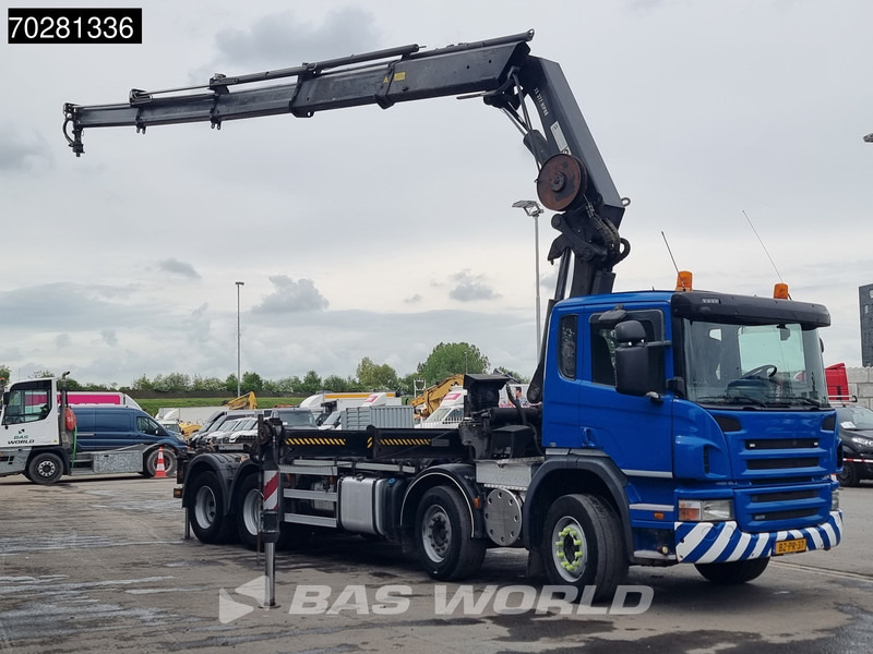 Camión multibasculante Scania P420 8X2 NL-Truck Hiab 377EP-4 Hipro Kran + Transcom TRC28S Euro 5