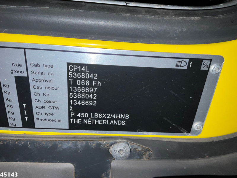 Camión multibasculante Scania P 450 Euro 6 Hyvalift 26 Ton haakarmsysteem