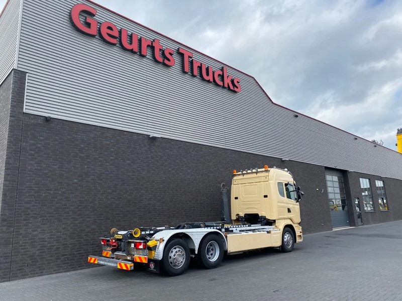 Camión multibasculante Scania R450 6X2 + PALFINGER HAAKARMSYSTEEM/ABROLLKIPPER/HOOKLIFT
