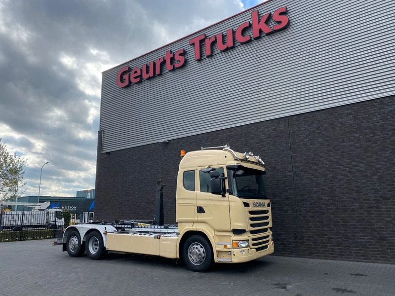 Camión multibasculante Scania R450 6X2 + PALFINGER HAAKARMSYSTEEM/ABROLLKIPPER/HOOKLIFT
