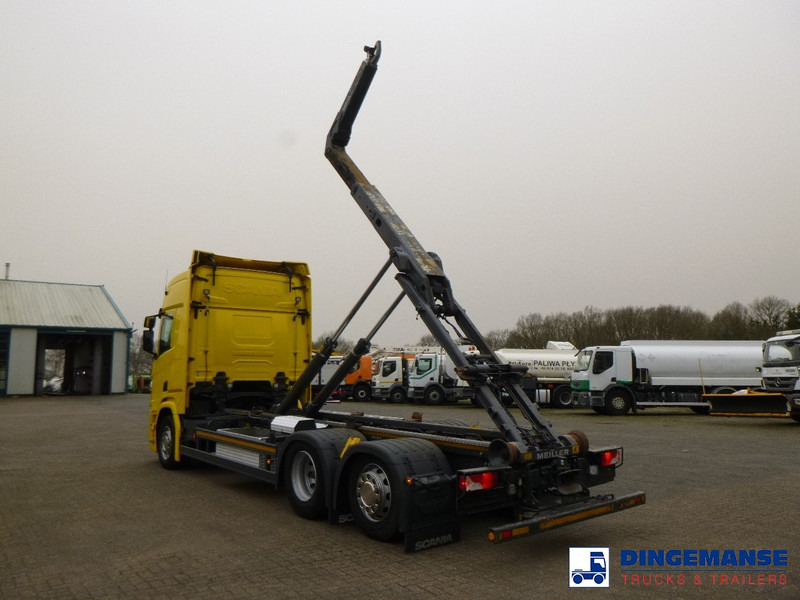 Camión multibasculante Scania R450 6x2 Euro 6C + Retarder + Meiller container hook 18.000 kg