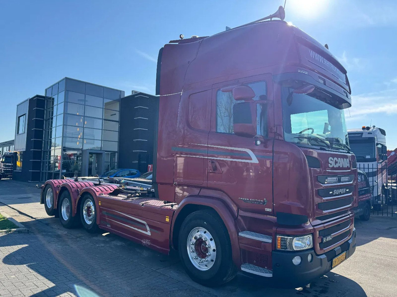 Camión multibasculante Scania R450 8X2 - EURO 6 + JOAB 24T HOOKLIFT + LIFT/STE