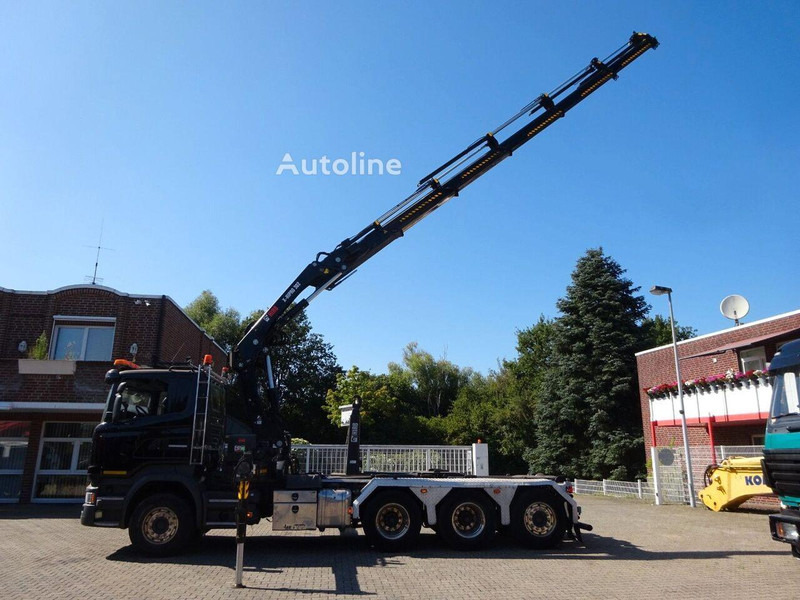 Camión multibasculante Scania R490 - Hook lift truck + crane 8x4