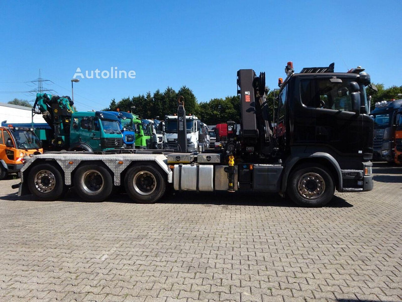 Camión multibasculante Scania R490 - Hook lift truck + crane 8x4