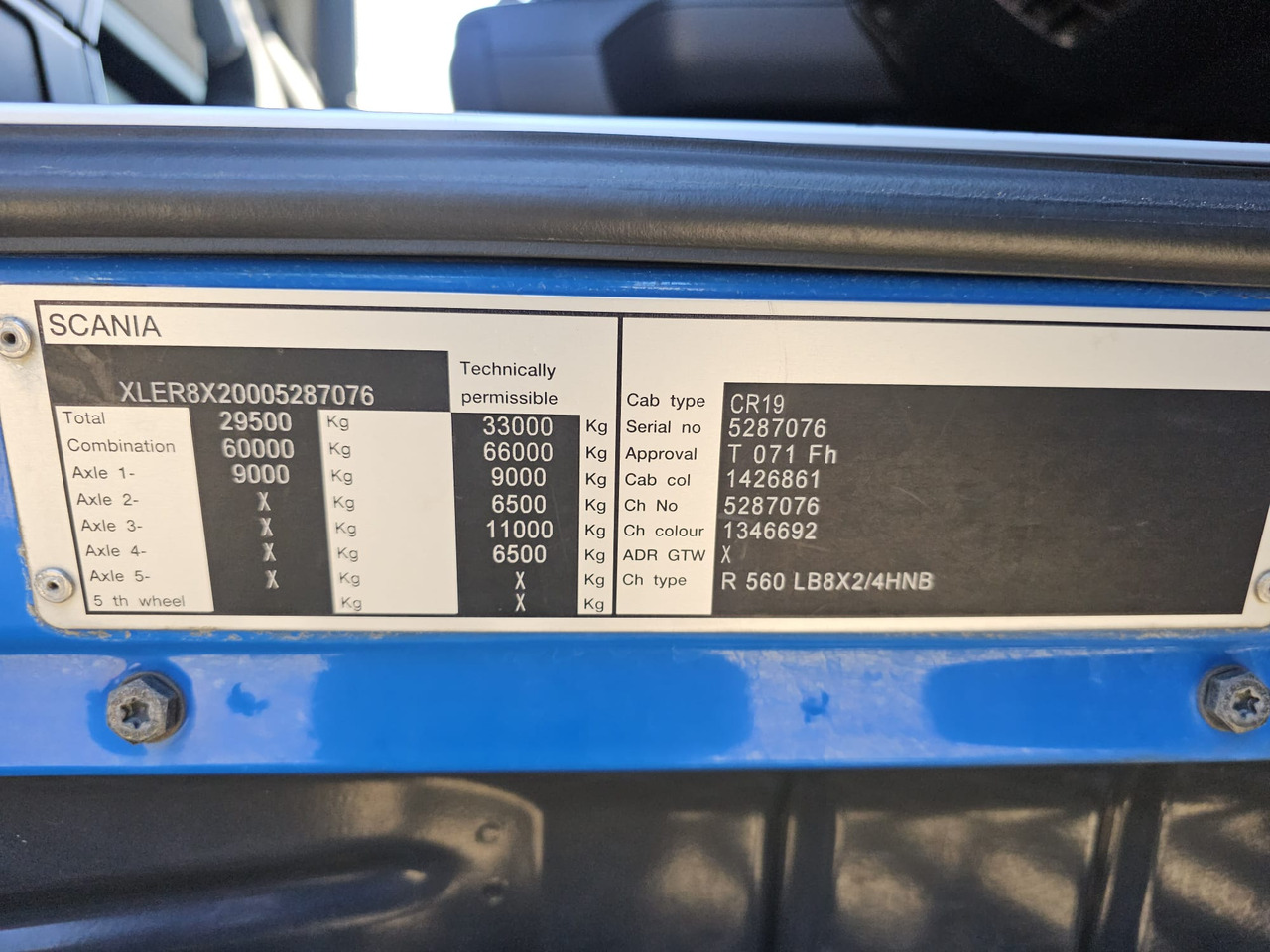 Camión multibasculante Scania R560