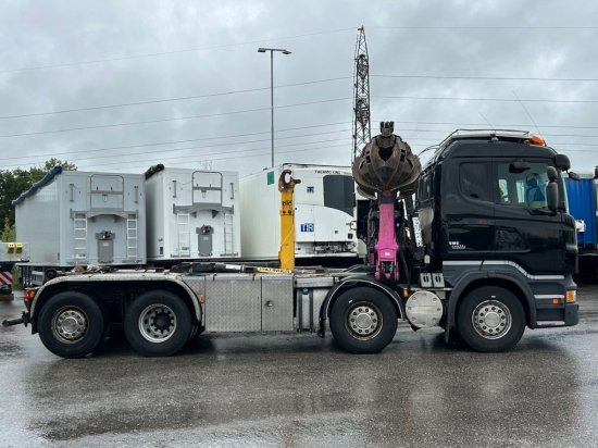 Camión multibasculante Scania R560 8x2, Schrottkran, E5, Lenk-Lift-Achse