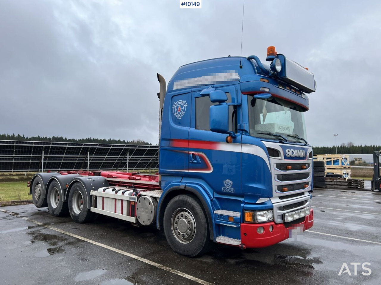 Camión multibasculante Scania R560 Tridem Hooklift Truck