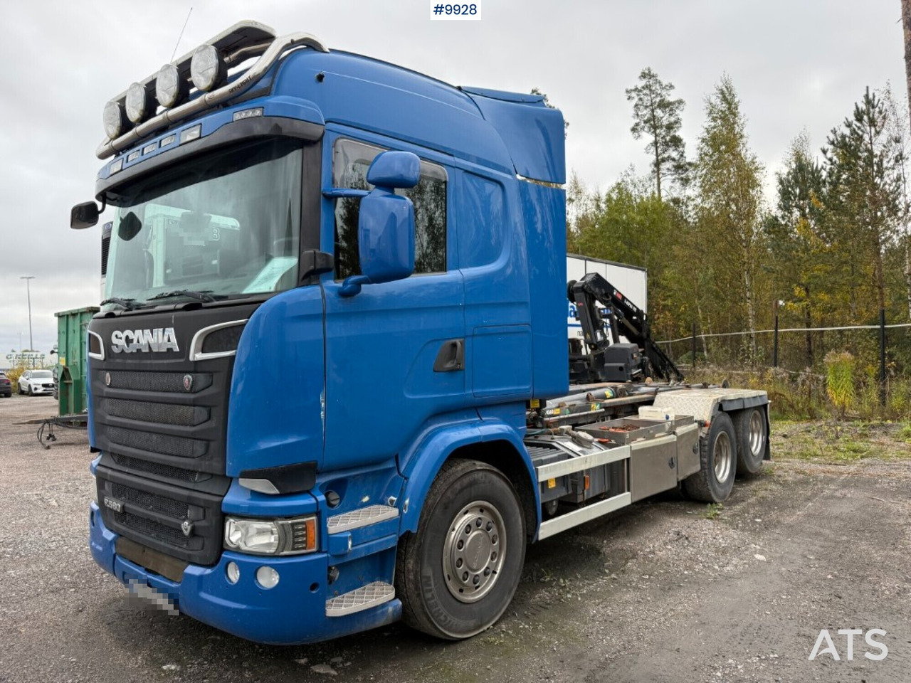 Camión multibasculante Scania R580 Hook truck