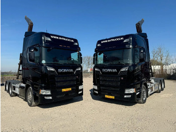 Camión multibasculante  Scania R580 V8 6X2 VDL HOOK 20T RETARDER EURO 6 2 UNITS