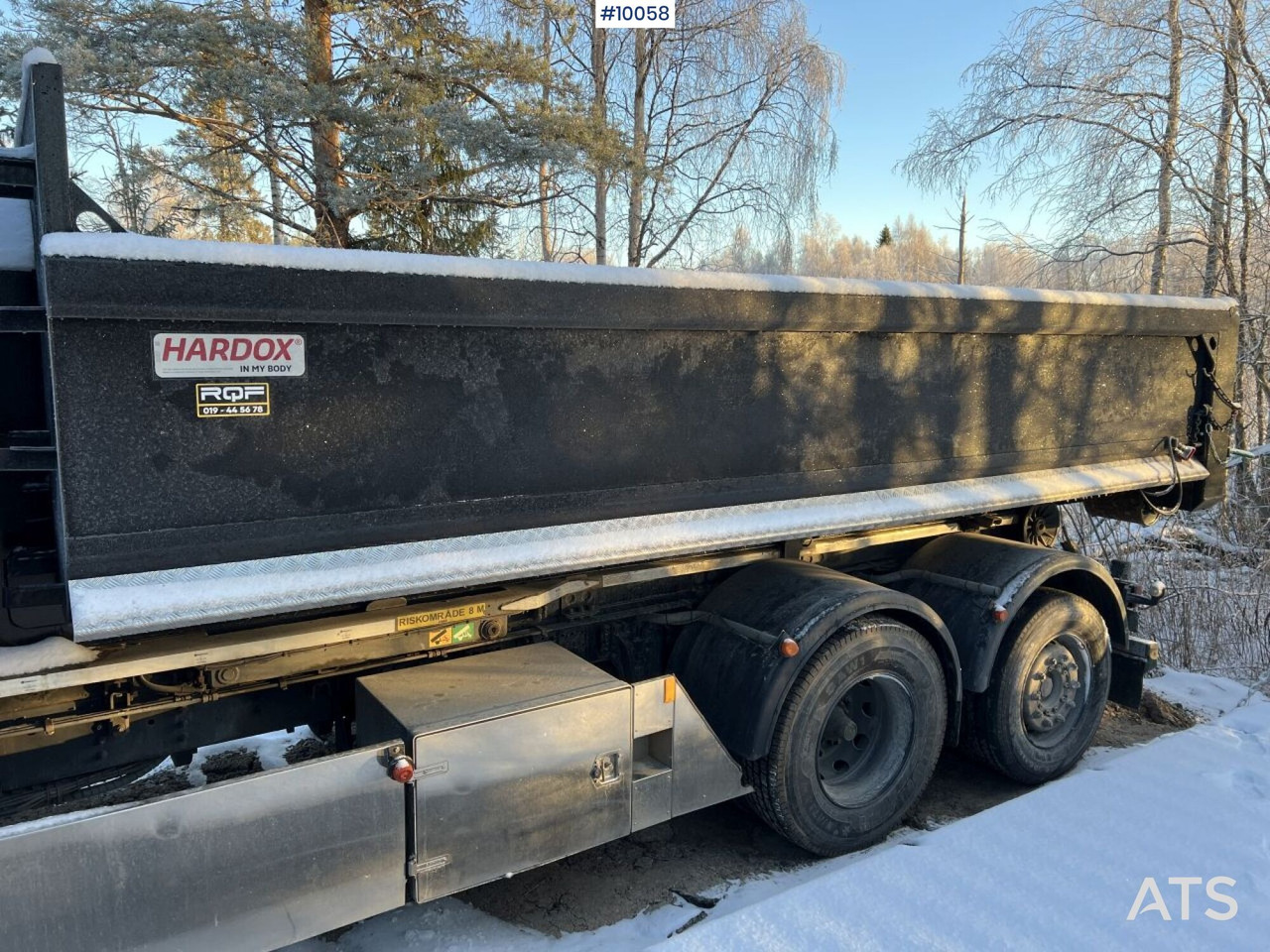 Camión multibasculante Scania R730 Hooklift truck with double flatbed