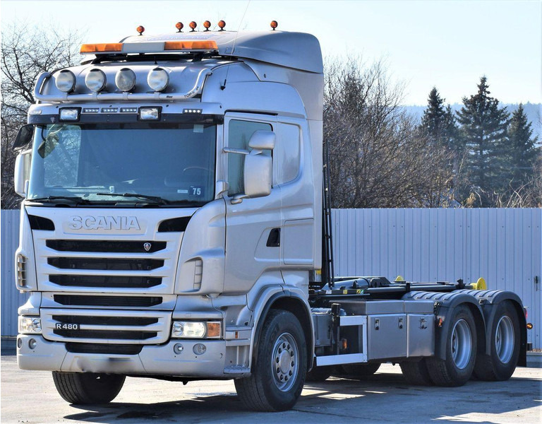 Camión multibasculante Scania R 480 Abrollkipper * 6x4 * Top Zustand !