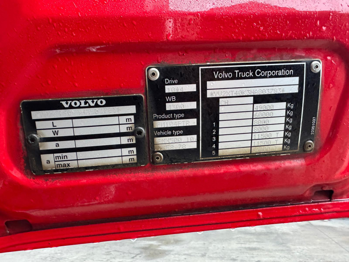 Camión multibasculante VOLVO FMX-500 10x4 Rückwärtskipper