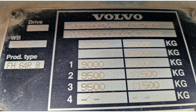 Camión multibasculante Volvo FH500 6X4