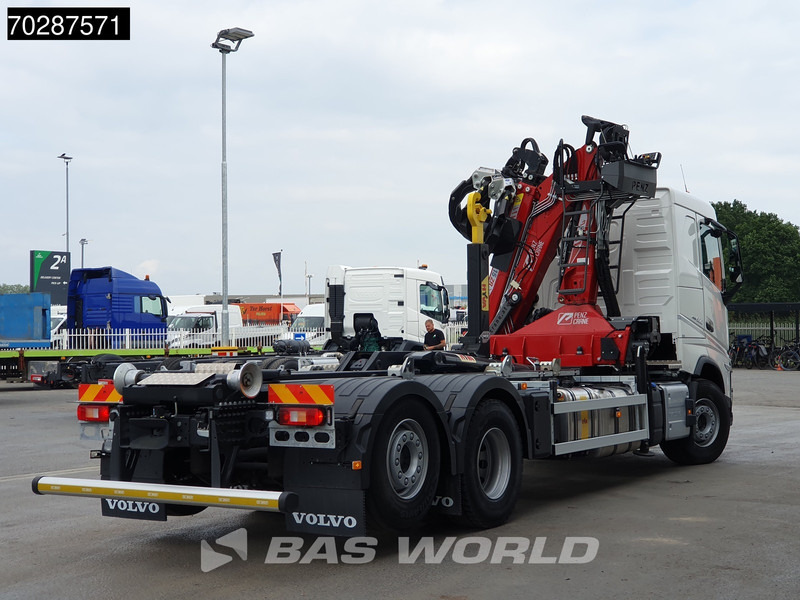 Camión multibasculante Volvo FH 500 6X2 Penz Crane 15Z9.50R HYVA 20-57-S Hooklift Lift+steering Automatic Euro 6
